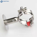 Sanitary Stainless Steel Pipe Holder with Base plate